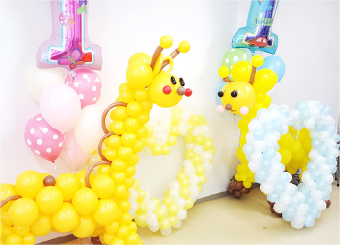 ハートときりんのオブジェ画像