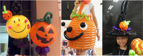 変身バルーンたち（ハロウィン）画像